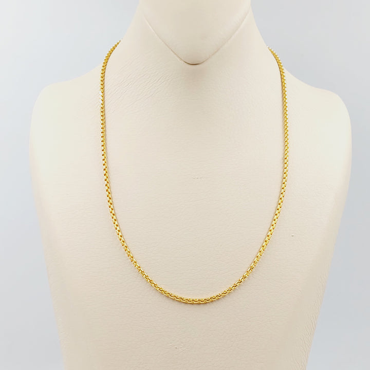 21K سنسال بوكس 2.5mm-مجوهرات الشيخ سعيد-Saeed Jewelry 