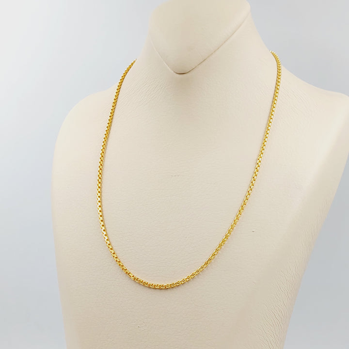 21K سنسال بوكس 2.5mm-مجوهرات الشيخ سعيد-Saeed Jewelry 