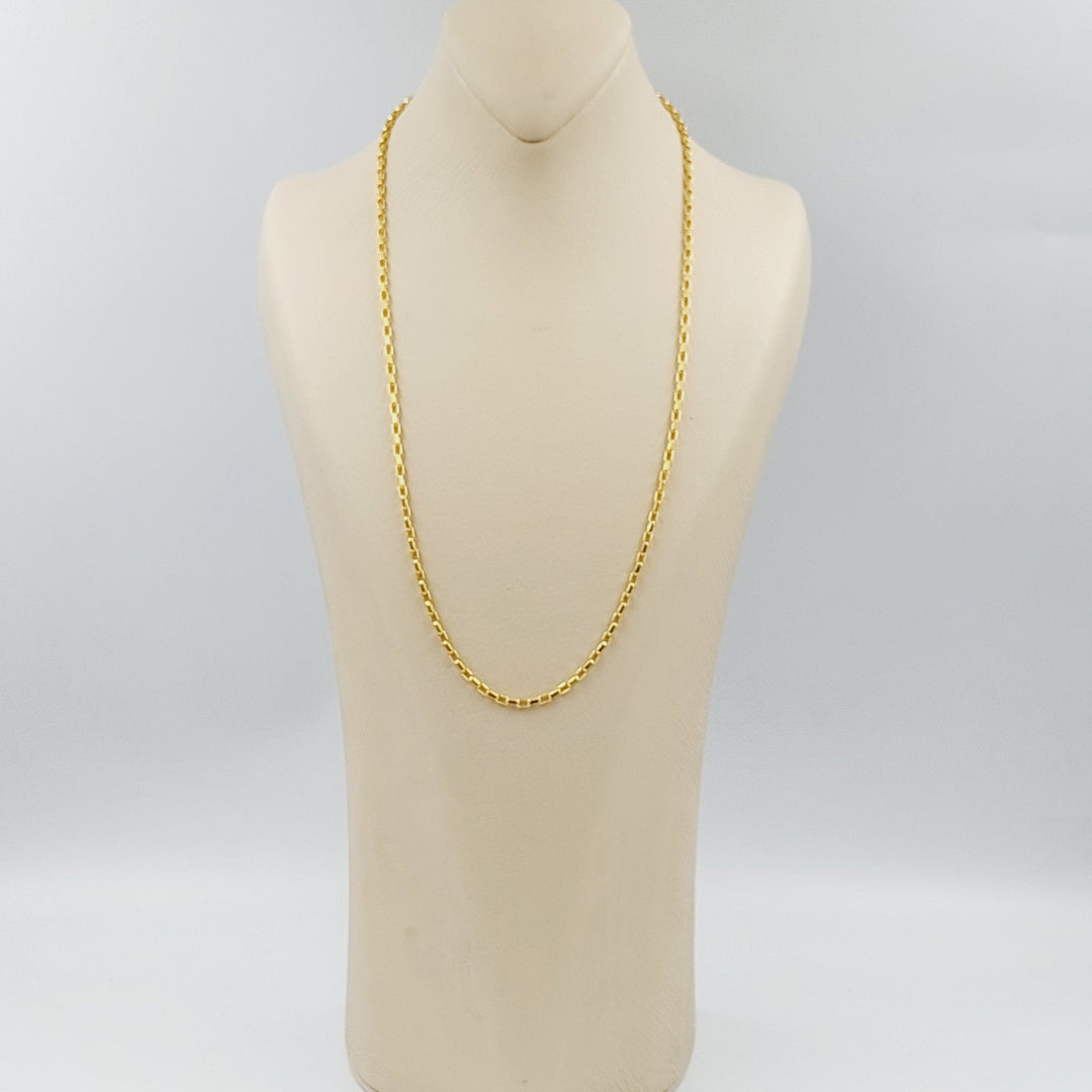 21K 2.5mm سنسال بوكس-مجوهرات الشيخ سعيد-Saeed Jewelry 