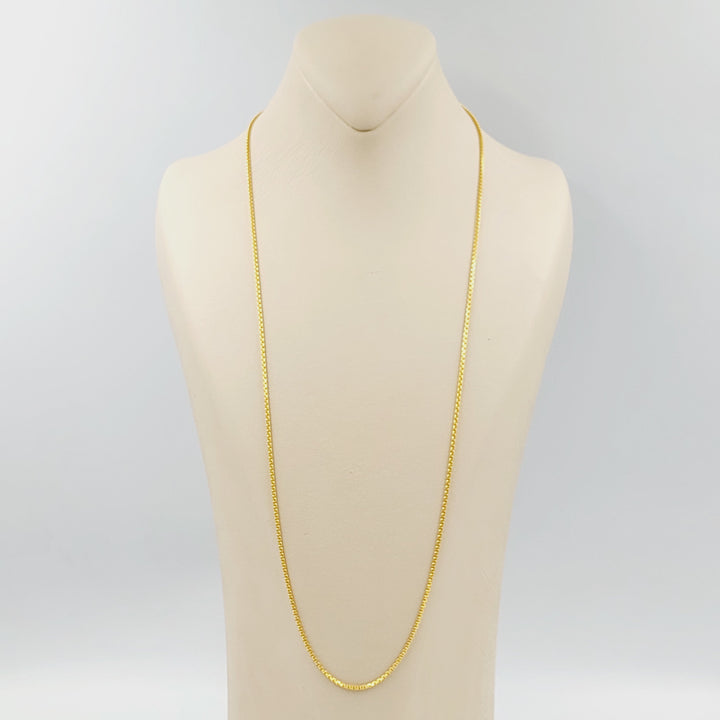 21K 2mm سنسال بوكس-مجوهرات الشيخ سعيد-Saeed Jewelry 