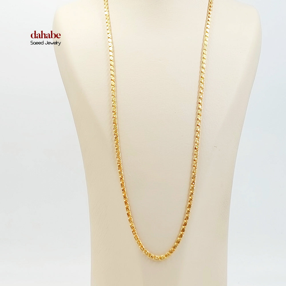 21K سنسال كلاسيك 4mm-مجوهرات الشيخ سعيد-Saeed Jewelry 