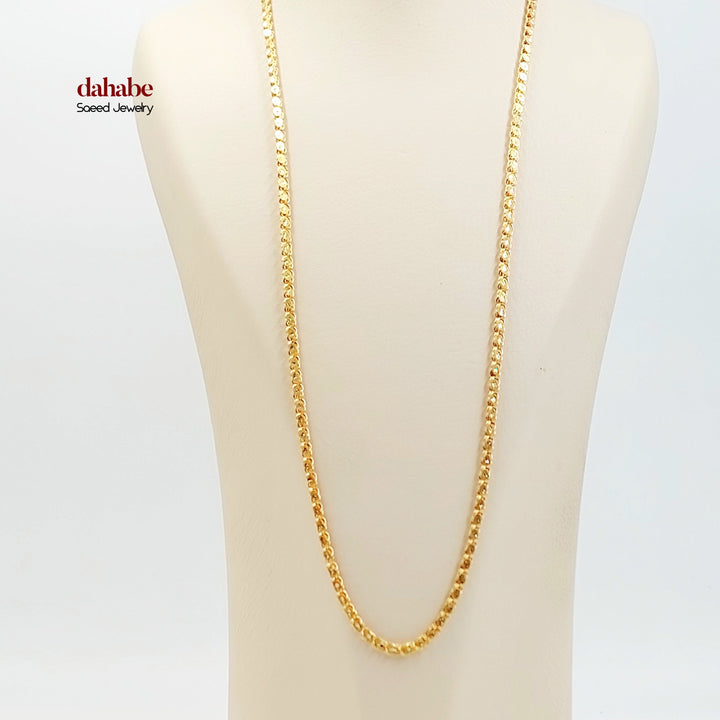 21K سنسال كلاسيك 4mm-مجوهرات الشيخ سعيد-Saeed Jewelry 