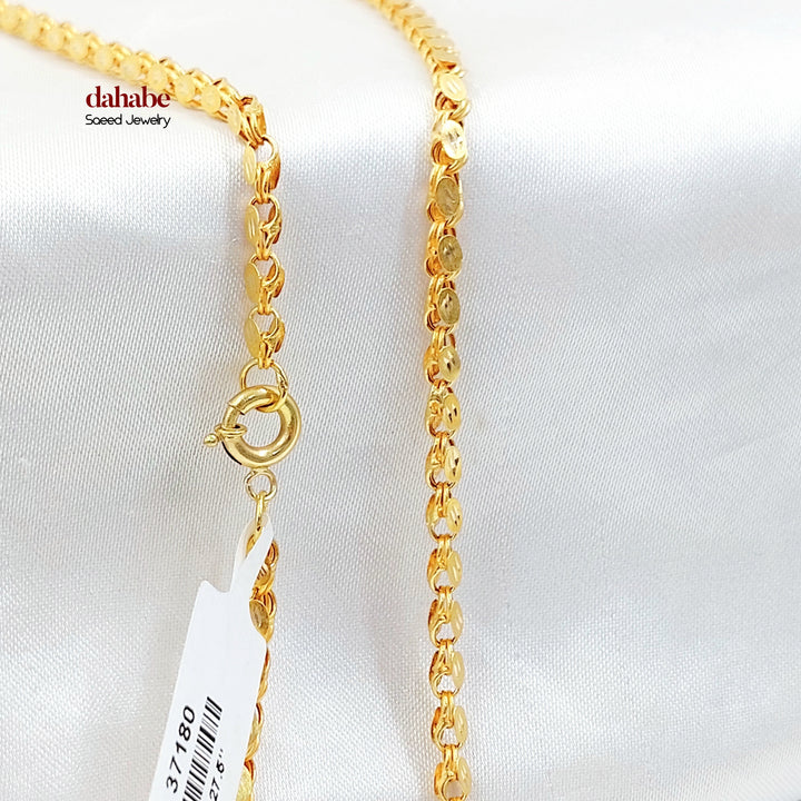 21K سنسال كلاسيك 4mm-مجوهرات الشيخ سعيد-Saeed Jewelry 