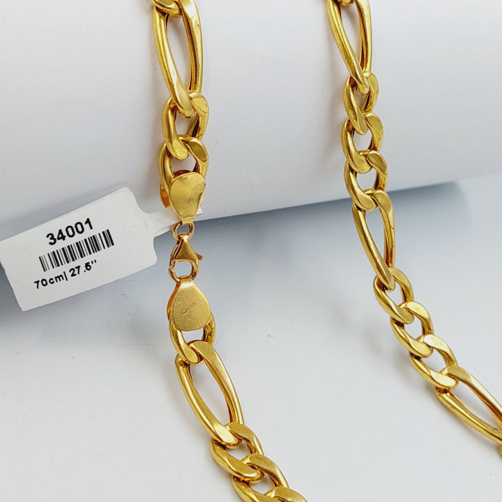 21K سنسال فيجارو 8mm-مجوهرات الشيخ سعيد-Saeed Jewelry 