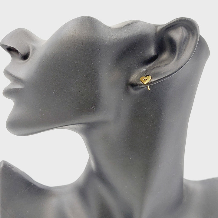 Children's Screw Earrings Made of 21K Gold by Saeed Jewelry 