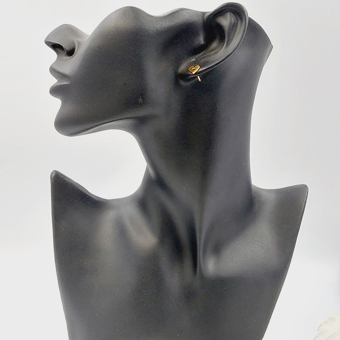 Children's Screw Earrings Made of 21K Gold by Saeed Jewelry 