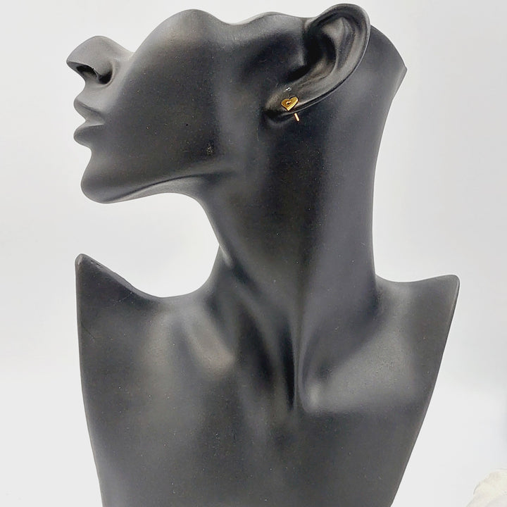 Children's Screw Earrings Made of 21K Gold by Saeed Jewelry 