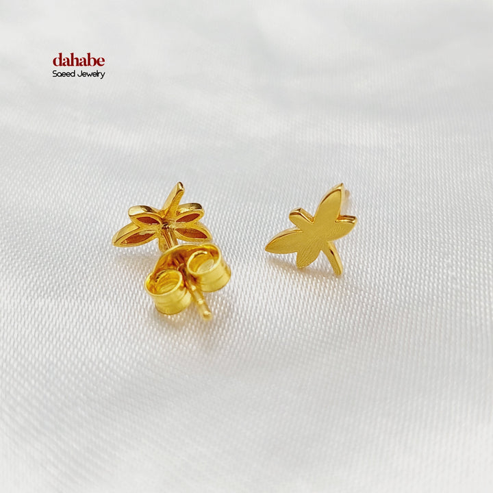 21K Gold Kids Butterfly Stud Earrings