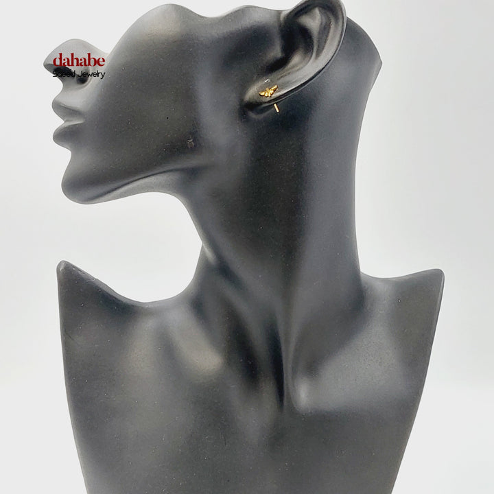 21K Gold Kids Butterfly Stud Earrings