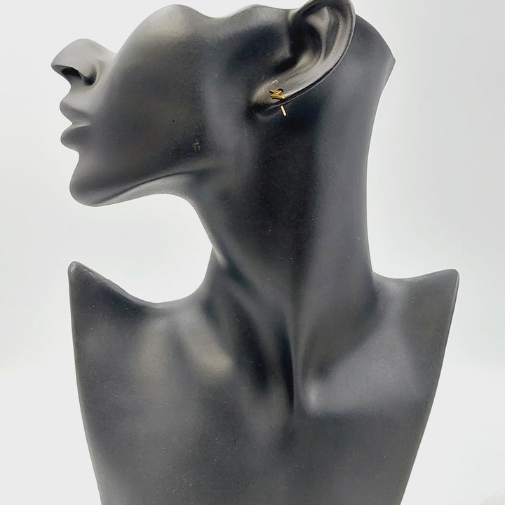 Children's Screw Earrings Made of 21K Gold by Saeed Jewelry 