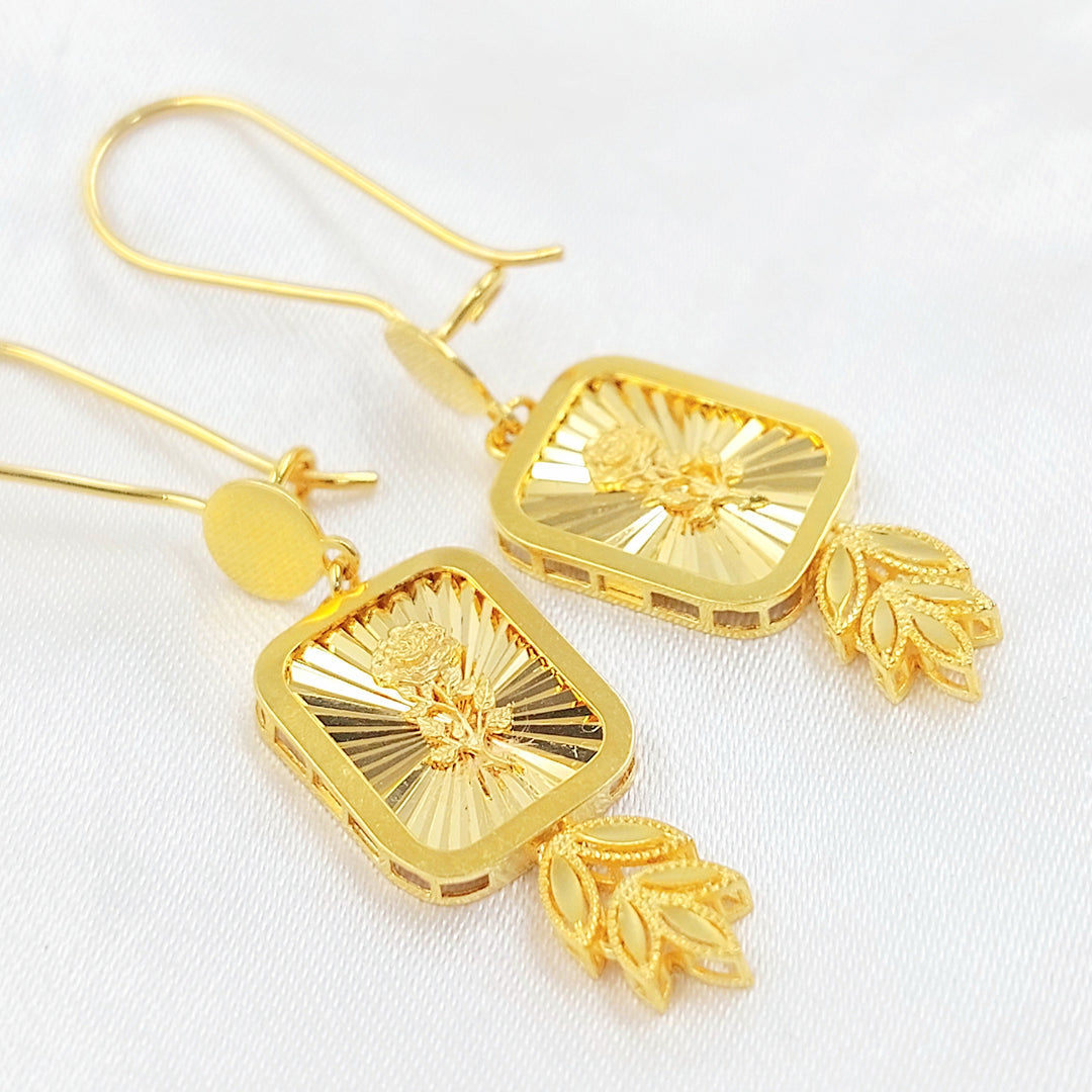 21K حلق شنكل اونصه-مجوهرات الشيخ سعيد-Saeed Jewelry 