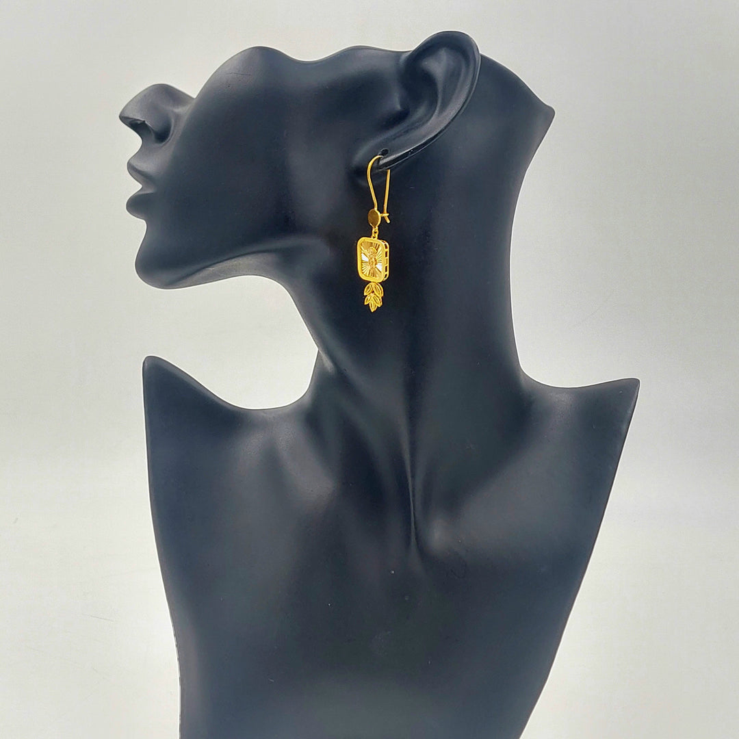 21K حلق شنكل اونصه-مجوهرات الشيخ سعيد-Saeed Jewelry 
