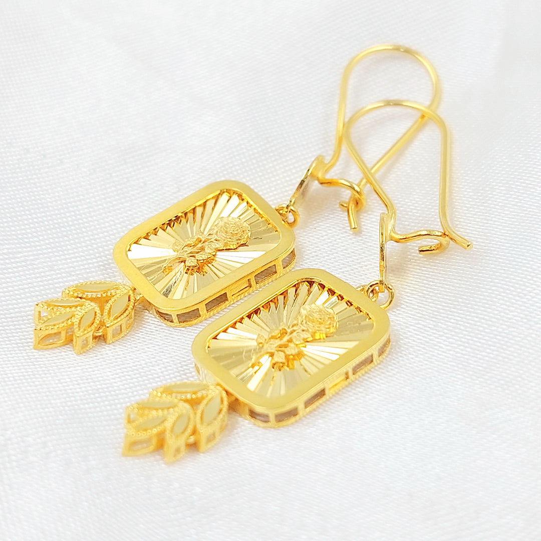 21K حلق شنكل اونصه-مجوهرات الشيخ سعيد-Saeed Jewelry 