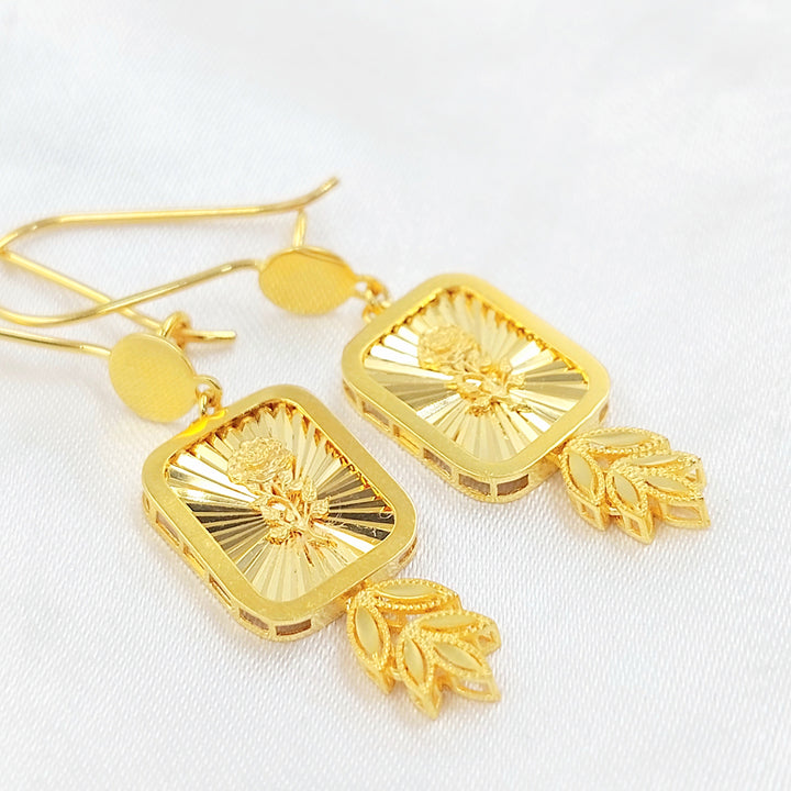21K حلق شنكل اونصه-مجوهرات الشيخ سعيد-Saeed Jewelry 
