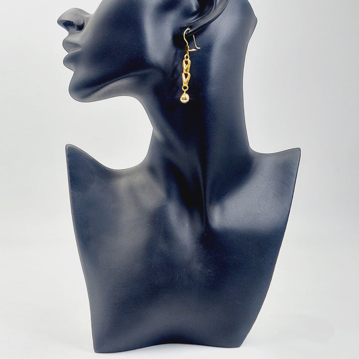 Balls Earrings Made of 21K Gold by Saeed Jewelry 