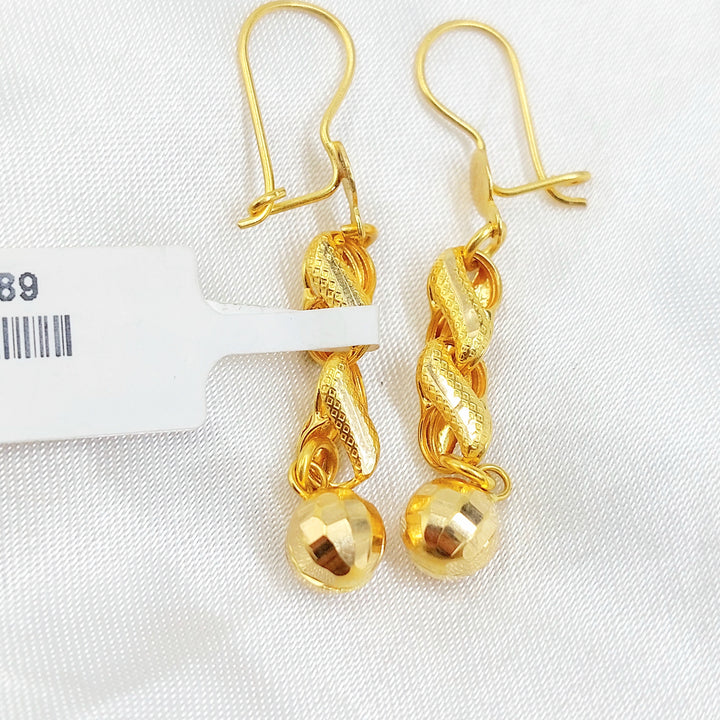 Balls Earrings Made of 21K Gold by Saeed Jewelry 