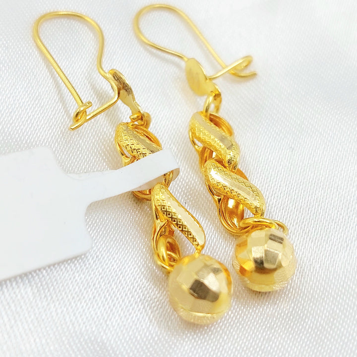 Balls Earrings Made of 21K Gold by Saeed Jewelry 