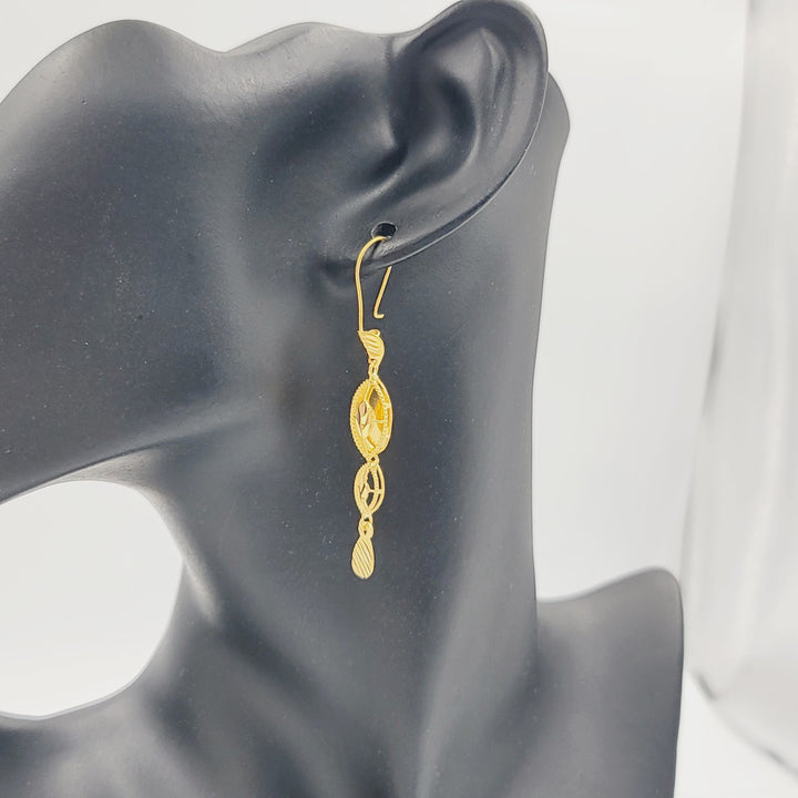 21K حلق بحريني-مجوهرات الشيخ سعيد-Saeed Jewelry 