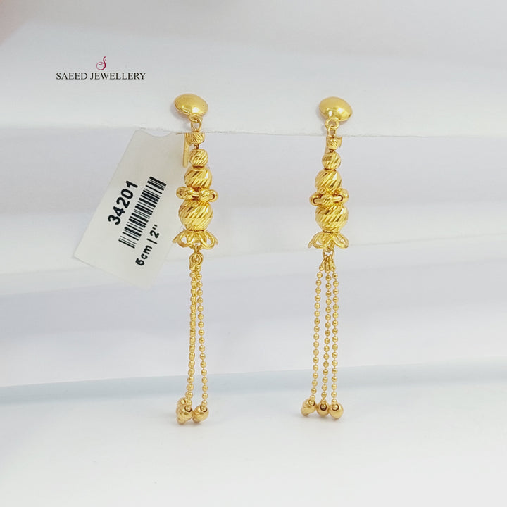Balls Balls Earrings Made of 21K Gold by Saeed Jewelry 
