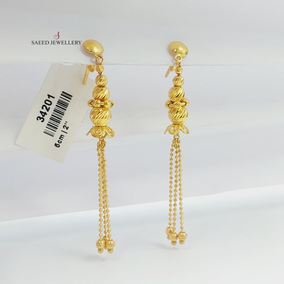 Balls Balls Earrings Made of 21K Gold by Saeed Jewelry 