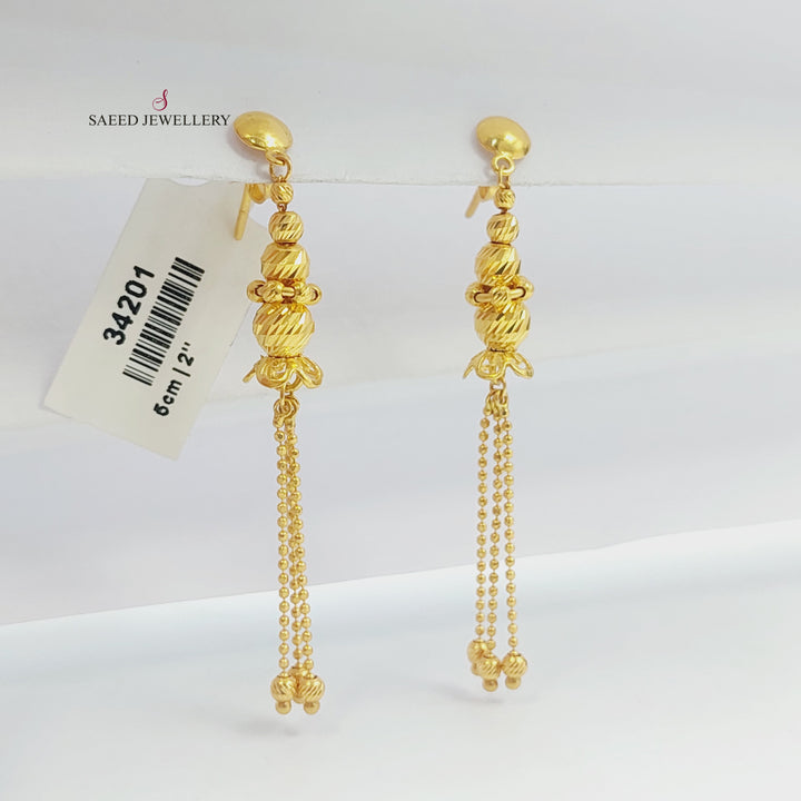 Balls Balls Earrings Made of 21K Gold by Saeed Jewelry 
