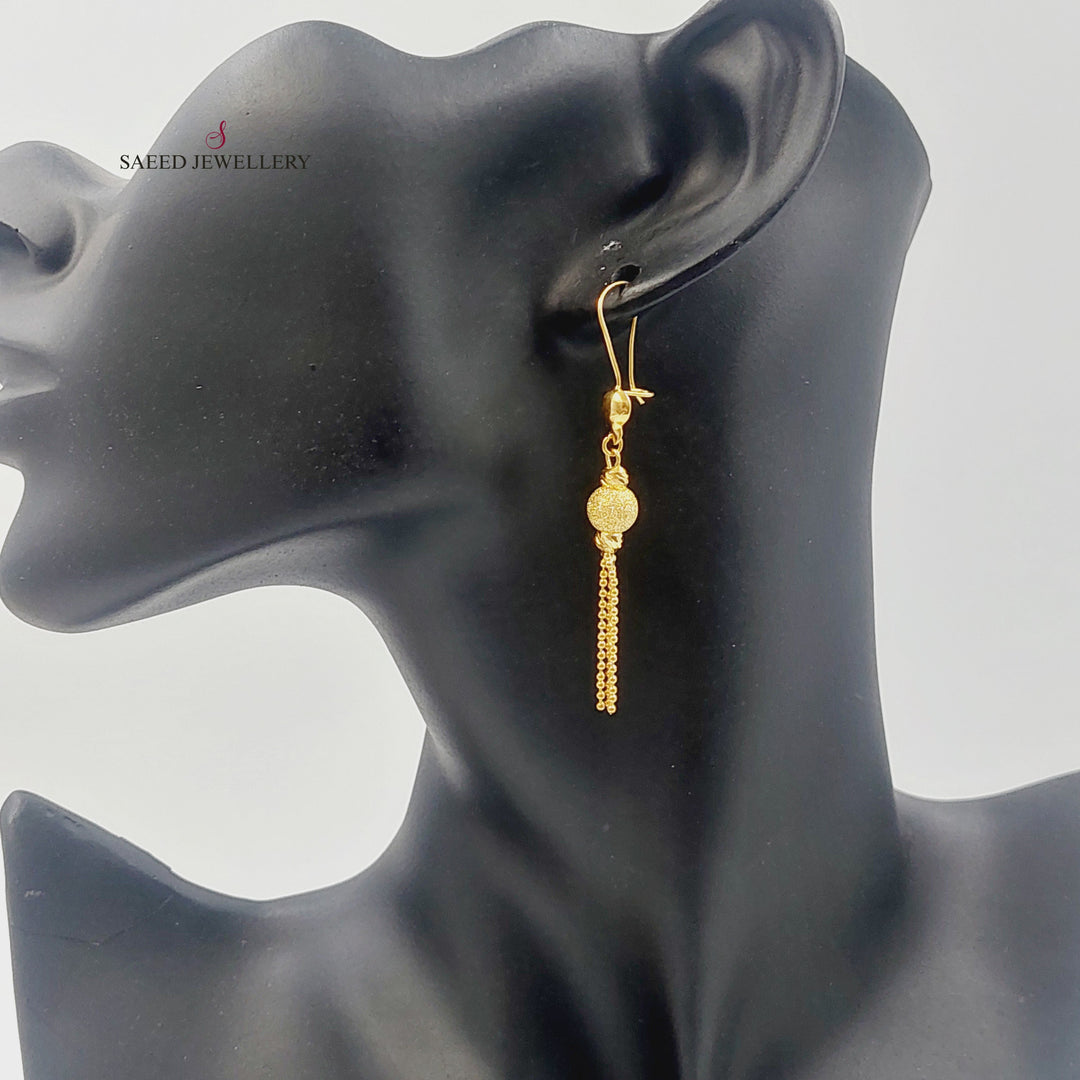 Balls Earrings Made of 21K Gold by Saeed Jewelry 