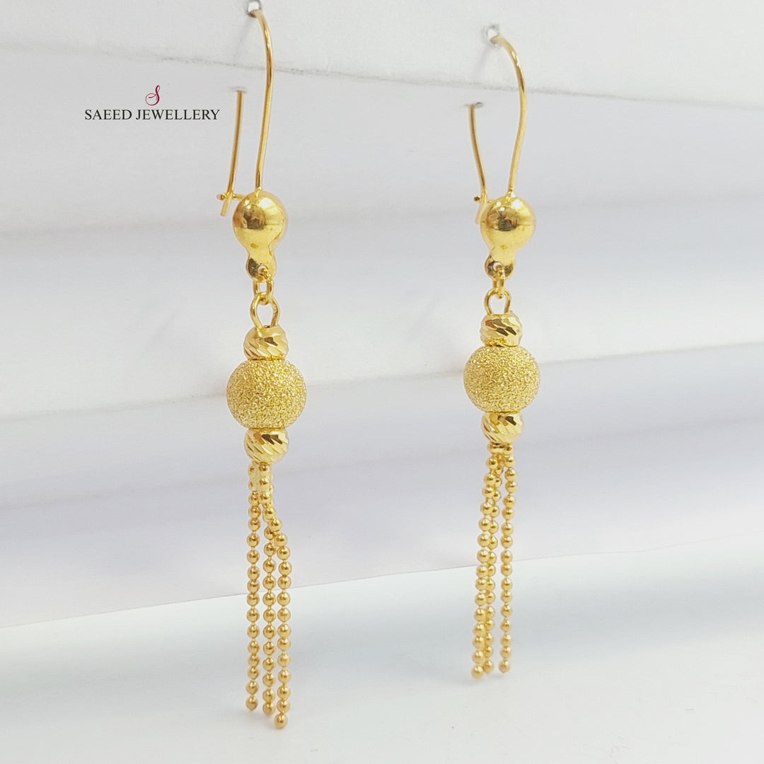 Balls Earrings Made of 21K Gold by Saeed Jewelry 