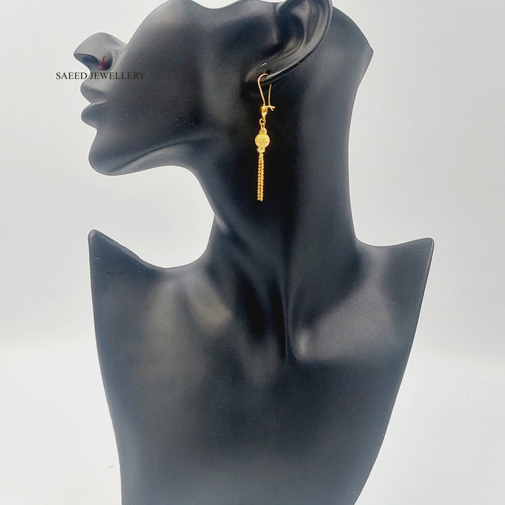 Balls Earrings Made of 21K Gold by Saeed Jewelry 