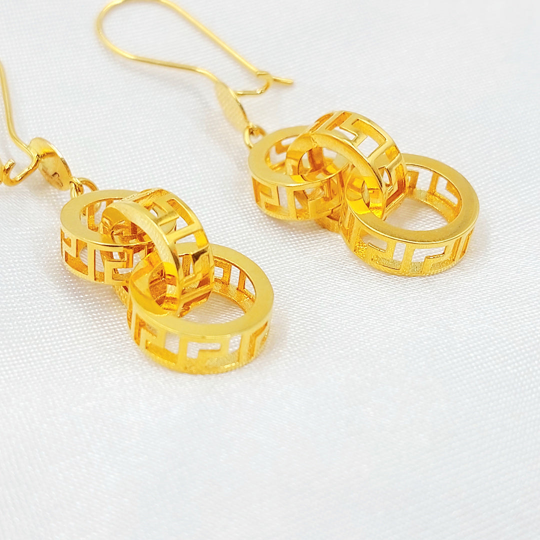 Deluxe Virna Earrings Made of 21K Gold by Saeed Jewelry 