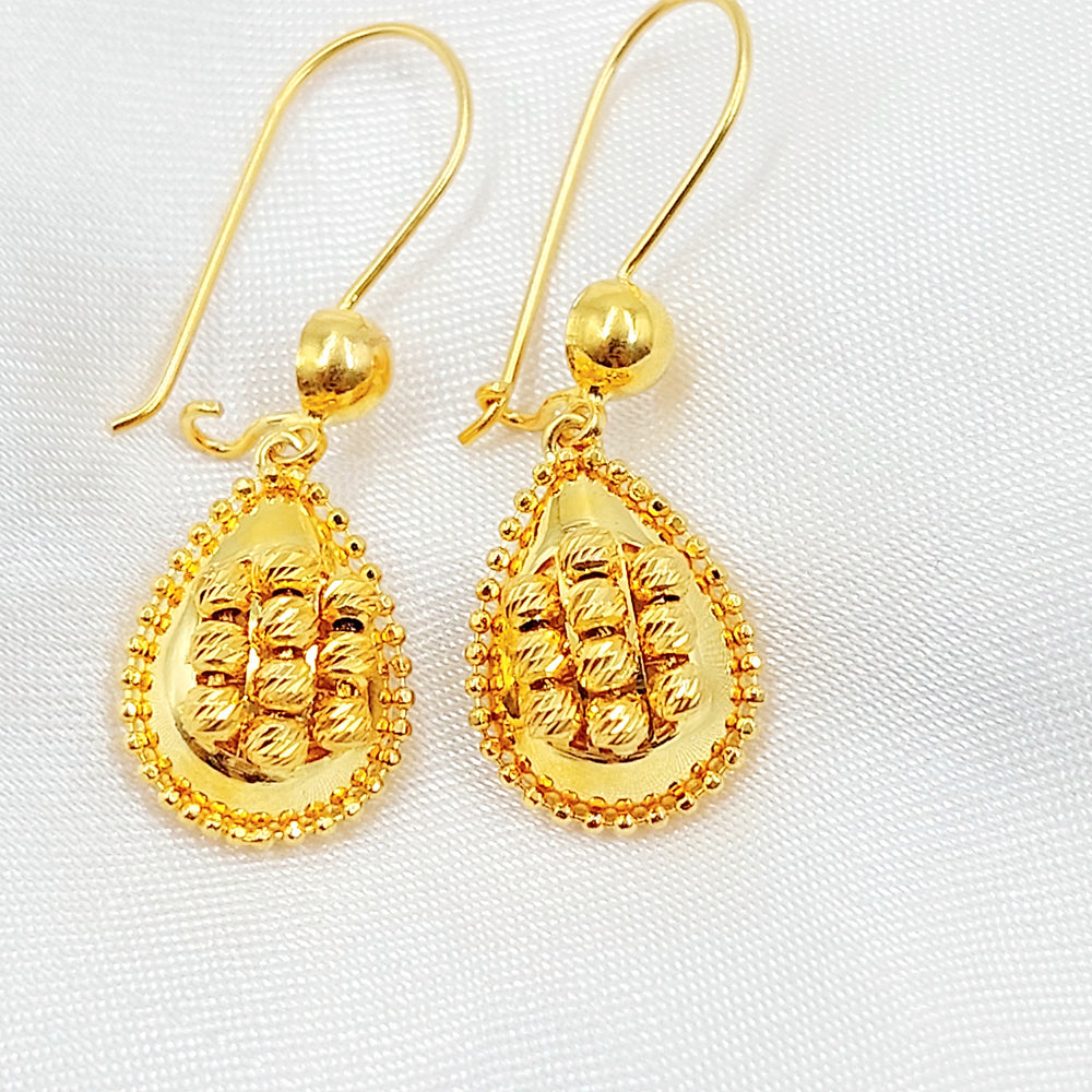 Deluxe Shankle Earrings Made of 21K Gold by Saeed Jewelry 