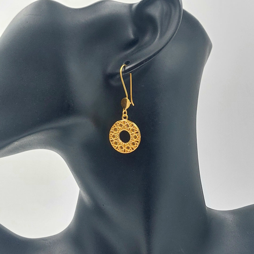 21K حلق شنكل اكسترا-مجوهرات الشيخ سعيد-Saeed Jewelry 