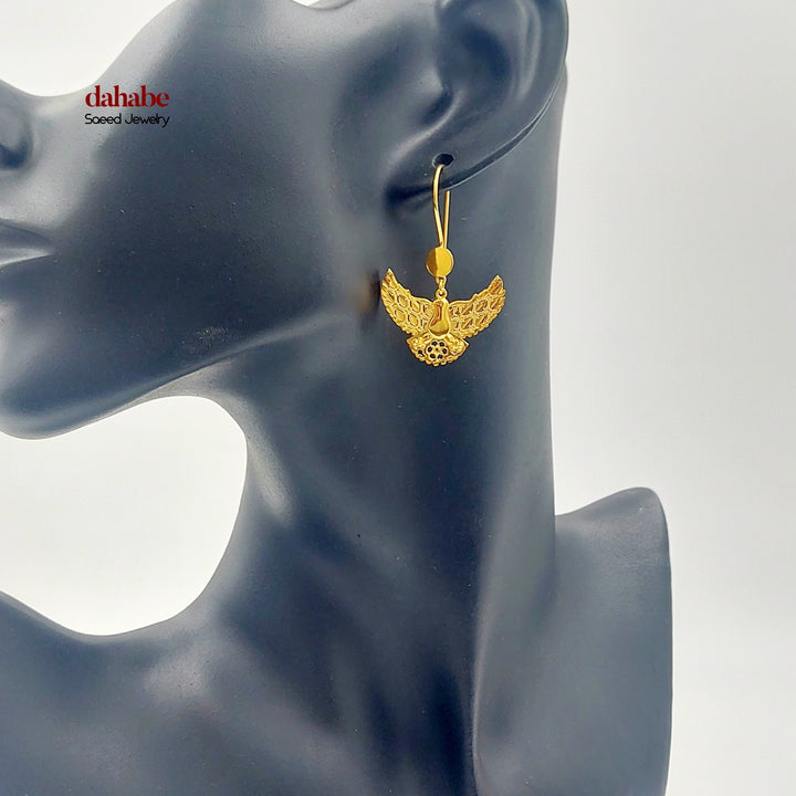 21K حلق شنكل اكسترا-مجوهرات الشيخ سعيد-Saeed Jewelry 