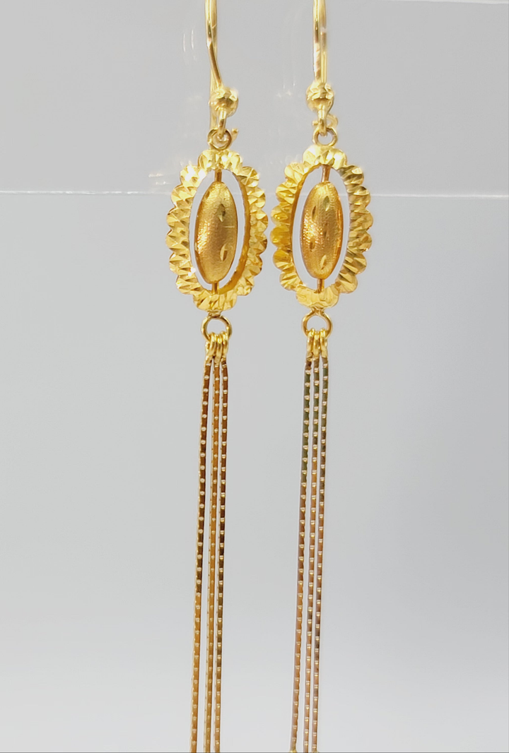 21K حلق اكسترا-مجوهرات الشيخ سعيد-Saeed Jewelry 