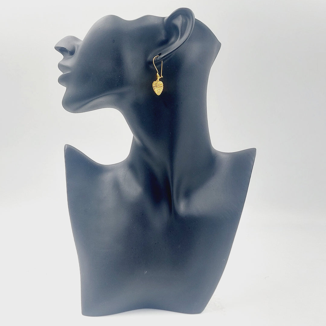 Deluxe Shankle Earrings Made of 21K Gold by Saeed Jewelry 