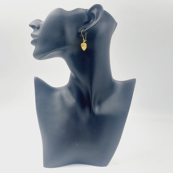 Deluxe Shankle Earrings Made of 21K Gold by Saeed Jewelry 