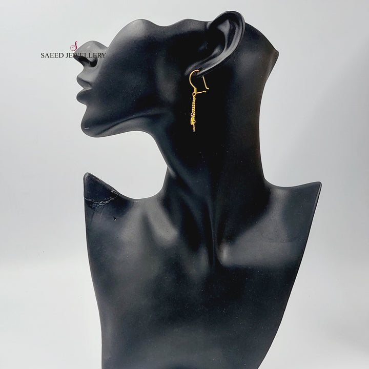 Deluxe Shankle Earrings Made of 21K Gold by Saeed Jewelry 