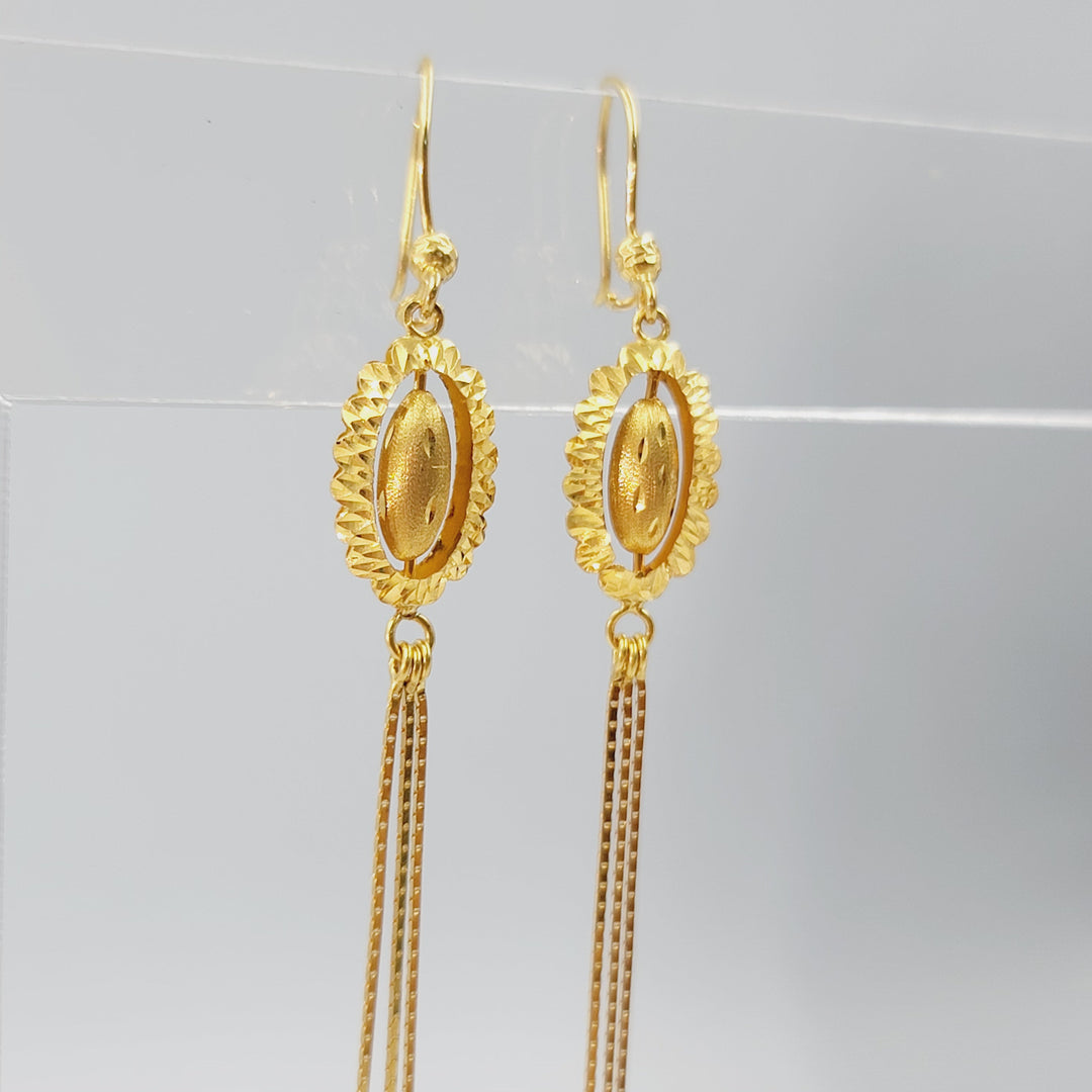 21K حلق اكسترا-مجوهرات الشيخ سعيد-Saeed Jewelry 