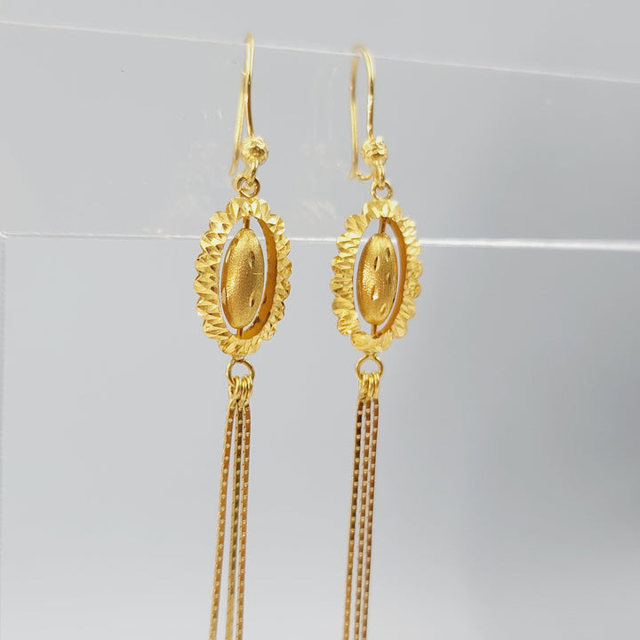 21K حلق اكسترا-مجوهرات الشيخ سعيد-Saeed Jewelry 