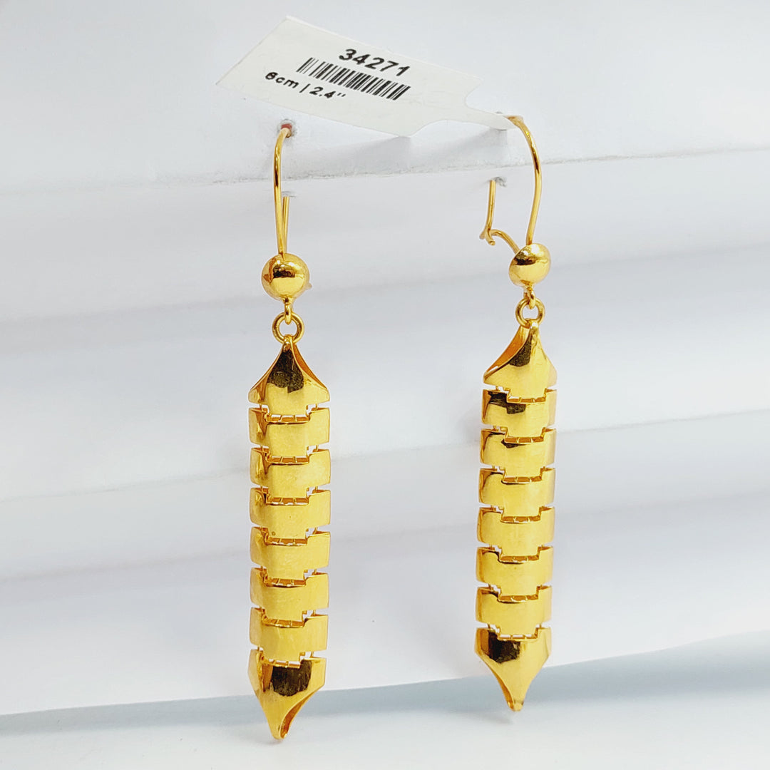 21K حلق تركي اكسترا-مجوهرات الشيخ سعيد-Saeed Jewelry 