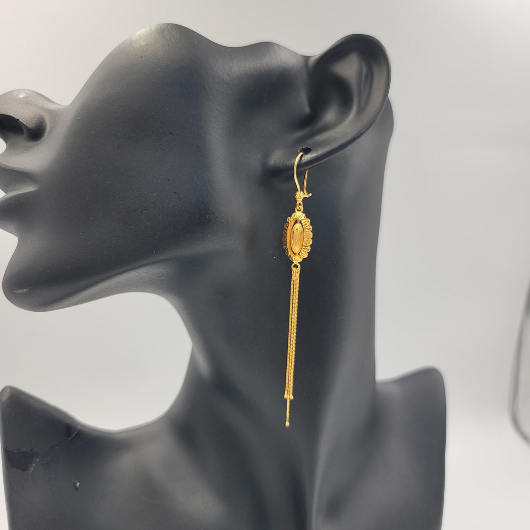 21K حلق اكسترا-مجوهرات الشيخ سعيد-Saeed Jewelry 