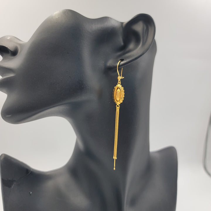 21K حلق اكسترا-مجوهرات الشيخ سعيد-Saeed Jewelry 