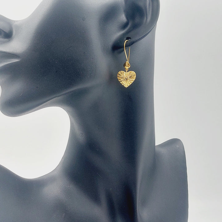 Deluxe Shankle Earrings Made of 21K Gold by Saeed Jewelry 