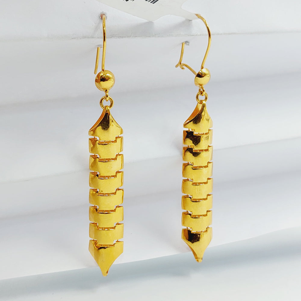 Deluxe Snake Earrings Made of 21K Gold by Saeed Jewelry 