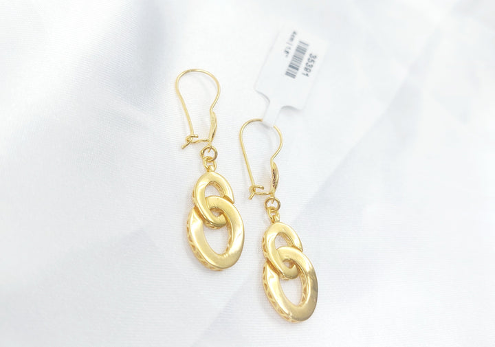 Deluxe Shankle Earrings Made of 21K Gold by Saeed Jewelry 