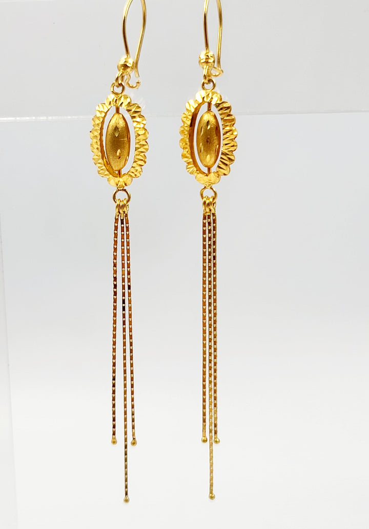 21K حلق اكسترا-مجوهرات الشيخ سعيد-Saeed Jewelry 