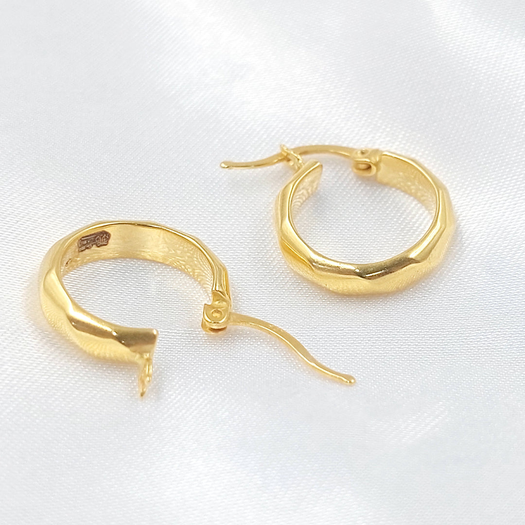 21K حلق ذبلة اكسترا-مجوهرات الشيخ سعيد-Saeed Jewelry 