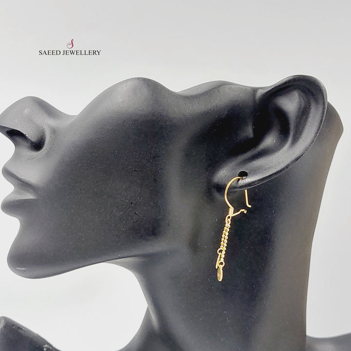 Deluxe Shankle Earrings Made of 21K Gold by Saeed Jewelry 