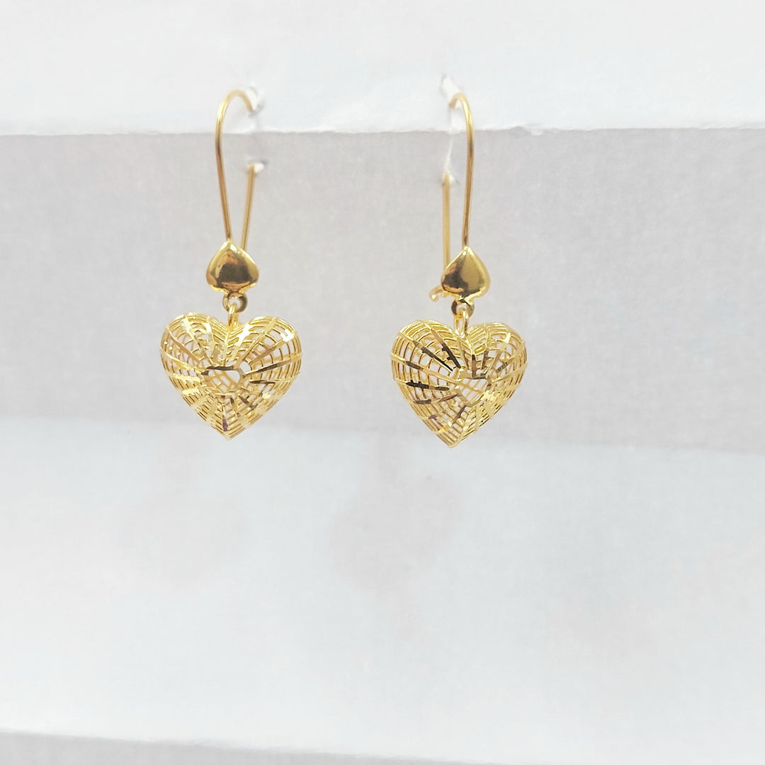 Deluxe Shankle Earrings Made of 21K Gold by Saeed Jewelry 