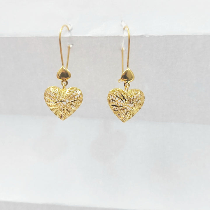 Deluxe Shankle Earrings Made of 21K Gold by Saeed Jewelry 