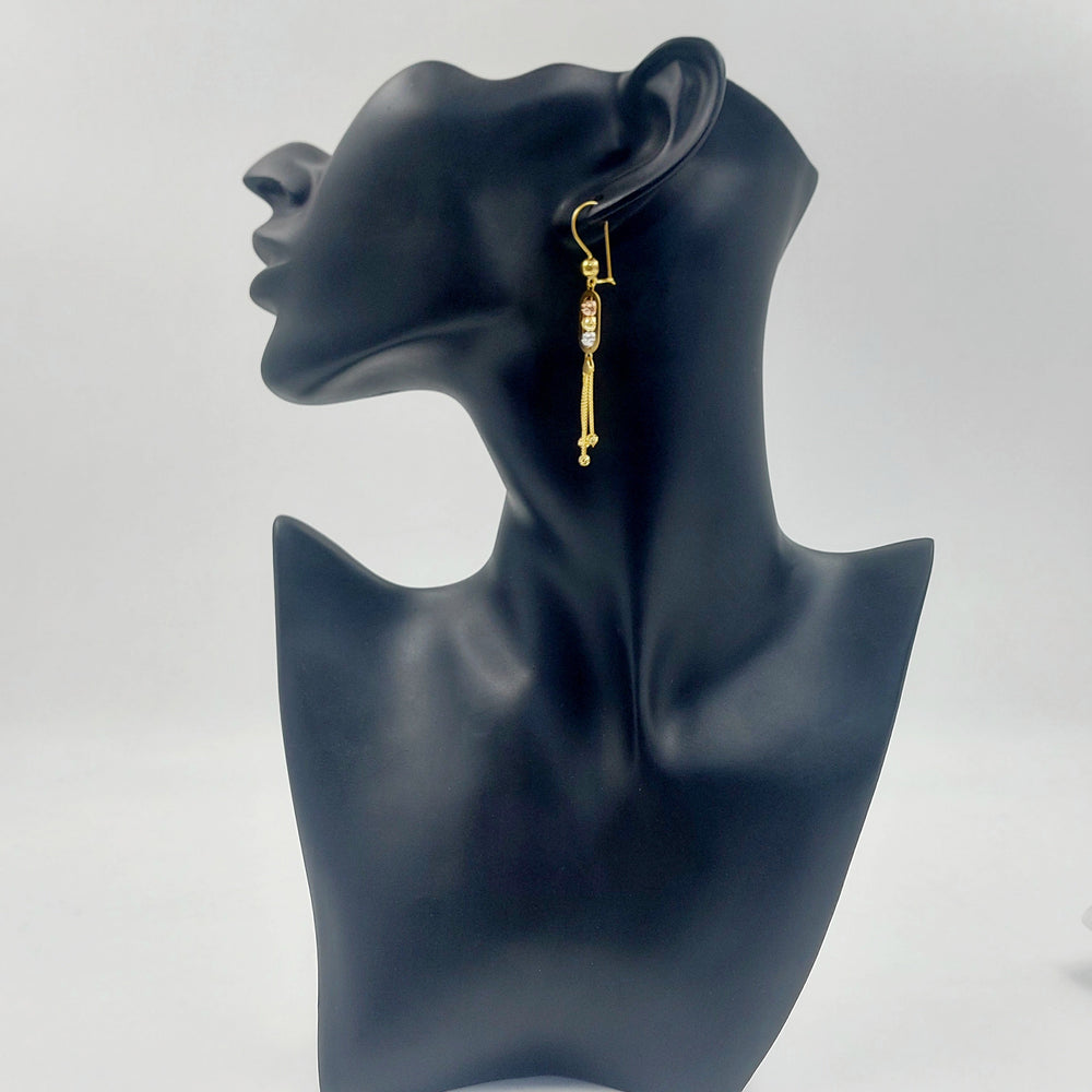 Deluxe Shankle Earrings Made of 21K Gold by Saeed Jewelry 